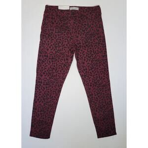 🆕️ SOCIAL STANDARD By SANCTUARY MidRise Ankle Skinny Jeans Sketchy Cheetah sz 8